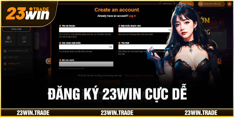 Đăng ký 23win cực đơn giản chỉ trong 3 bước
